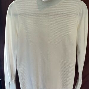 White House Black Market Ivory Turtleneck Sweater